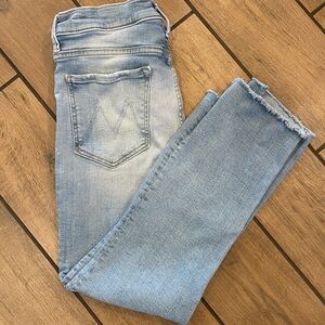 MOTHER Light Wash Ankle Jeans